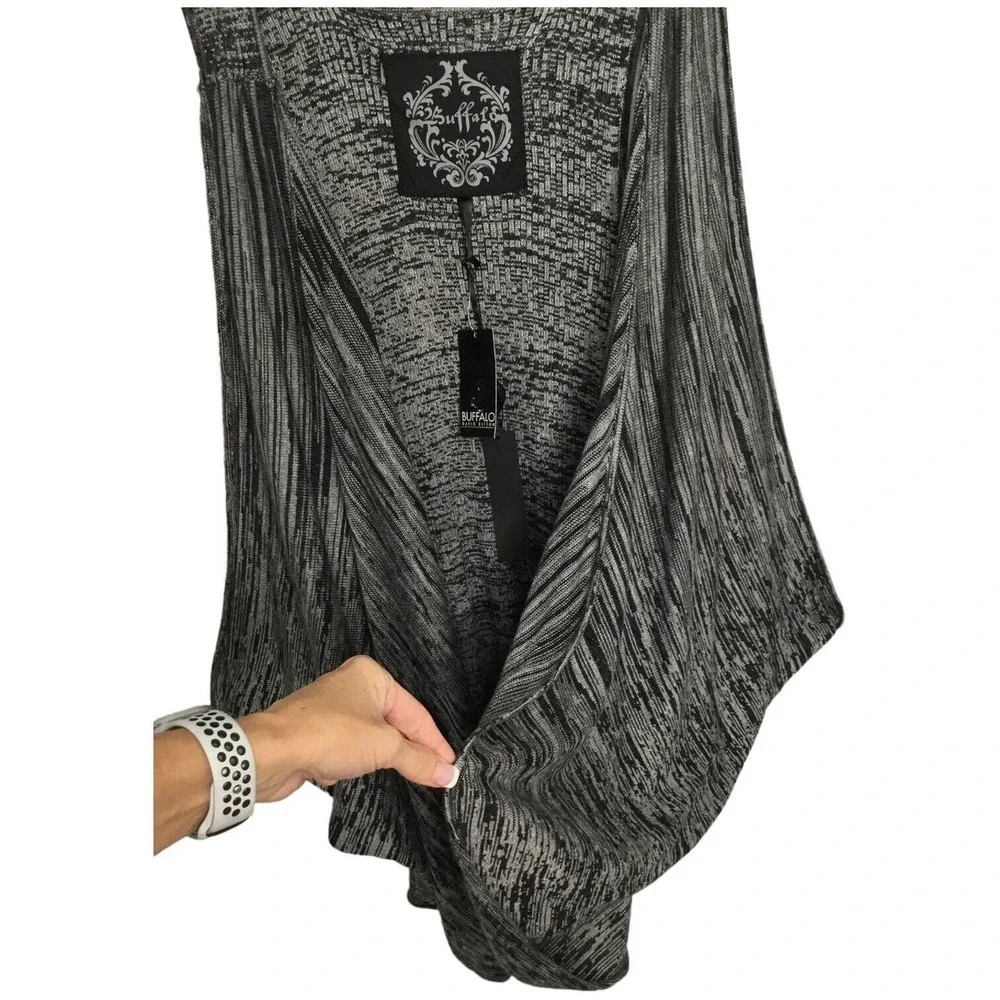 New Buffalo By David Bitton Waterfall Drape Open Sleeveless Cardigan L - Picture 6 of 9
